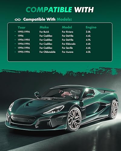 Miniatura 2 de SCITOO Juego de pastillas de freno de cerámica D623 D714 delanteras y traseras para Buick Riviera 95-96, Cadillac DeVille 94-96, Cadillac Eldorado