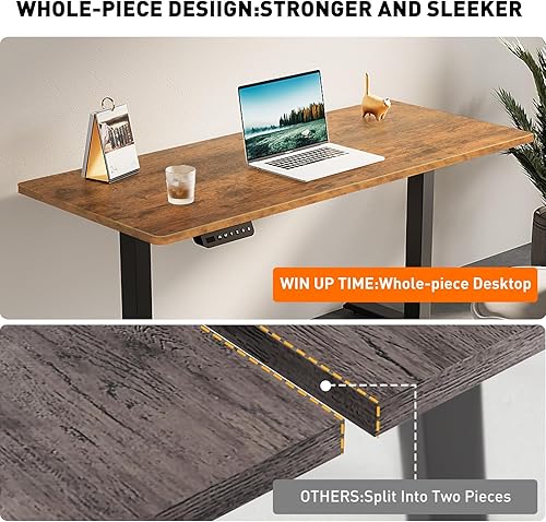Miniatura 3 de Escritorio eléctrico de pie de pieza entera, escritorio de altura ajustable, escritorio de computadora de pie, marco de escritorio y parte superior,
