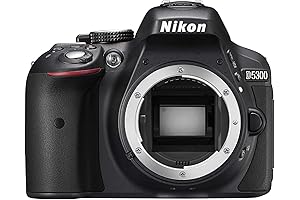 Nikon D5300 DX-Format 24.2MP Digital SLR Camera Body - (Renewed)