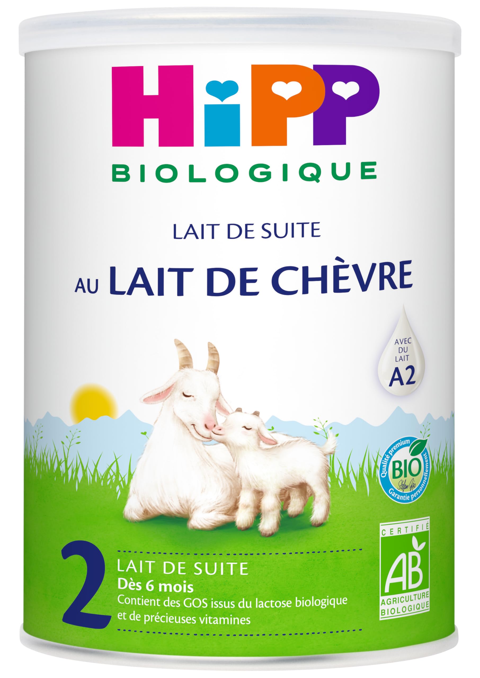 HiPP - Lait 2 De Suite au Lait de Chèvre - Boîte - 400g BIOLOGIQUE