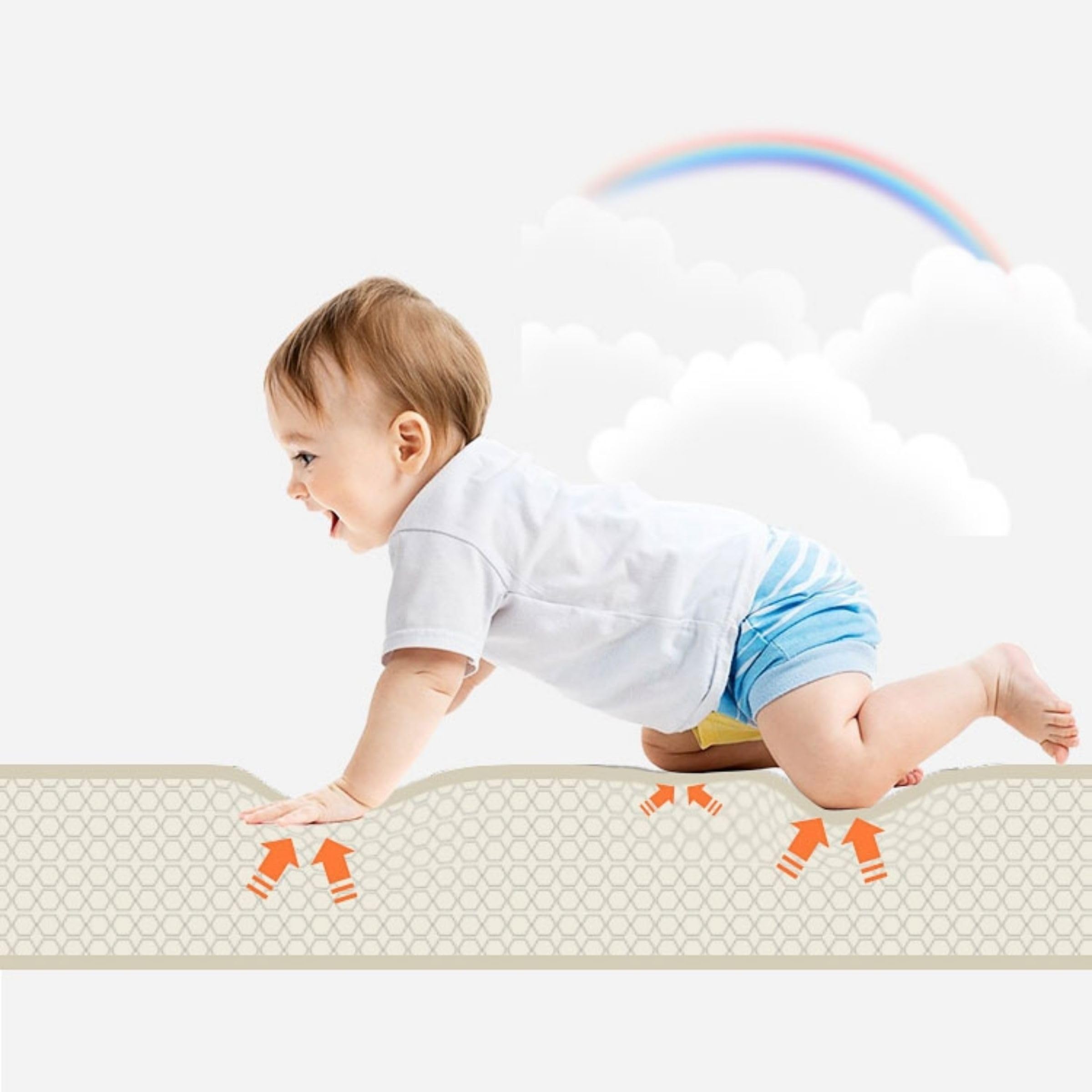 Moby-System Alfombra con rompecabezas para bebés, 90 cm x 90 cm x 1 cm, alfombra de juego, inodora, grande, para niños y niñas, sin sustancias nocivas