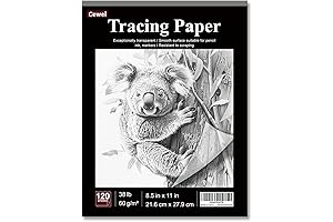 Crayola Tracing Paper Pad Sheets: Translucent Vellum Paper for Sketching, Drawing, Overlaying Images