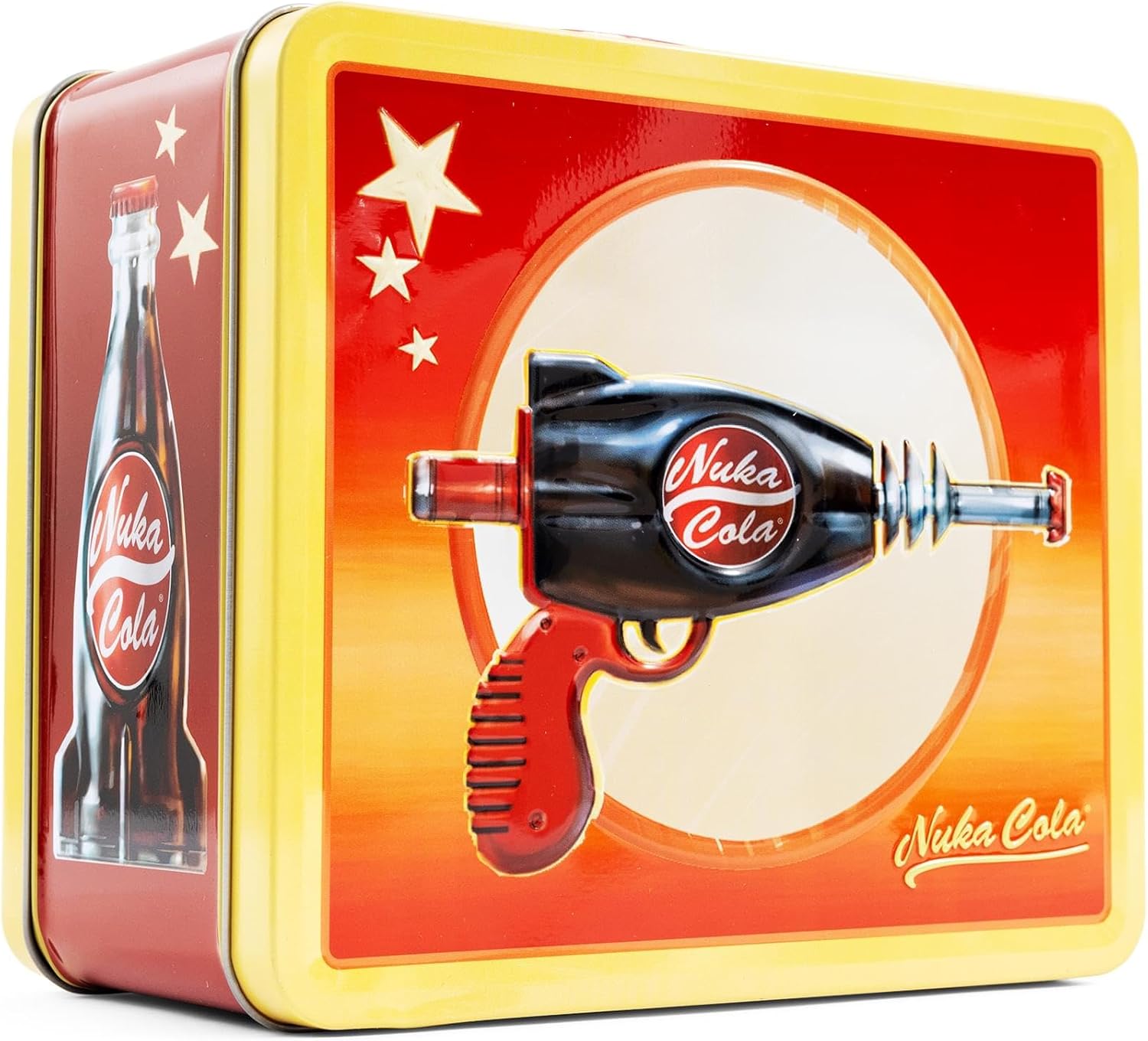 Fallout Nuka-Cola Retro-Style Metal Lunchbox | Reusable Storage Tin Container