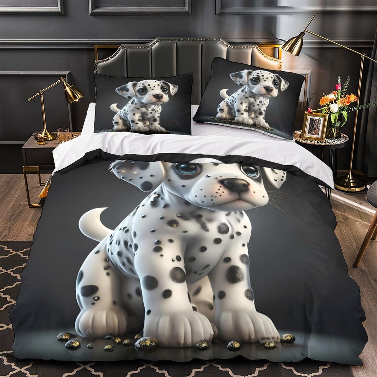 Housse de couette teckel vintage pour transformer la chambre de votre fille en cocon 3D