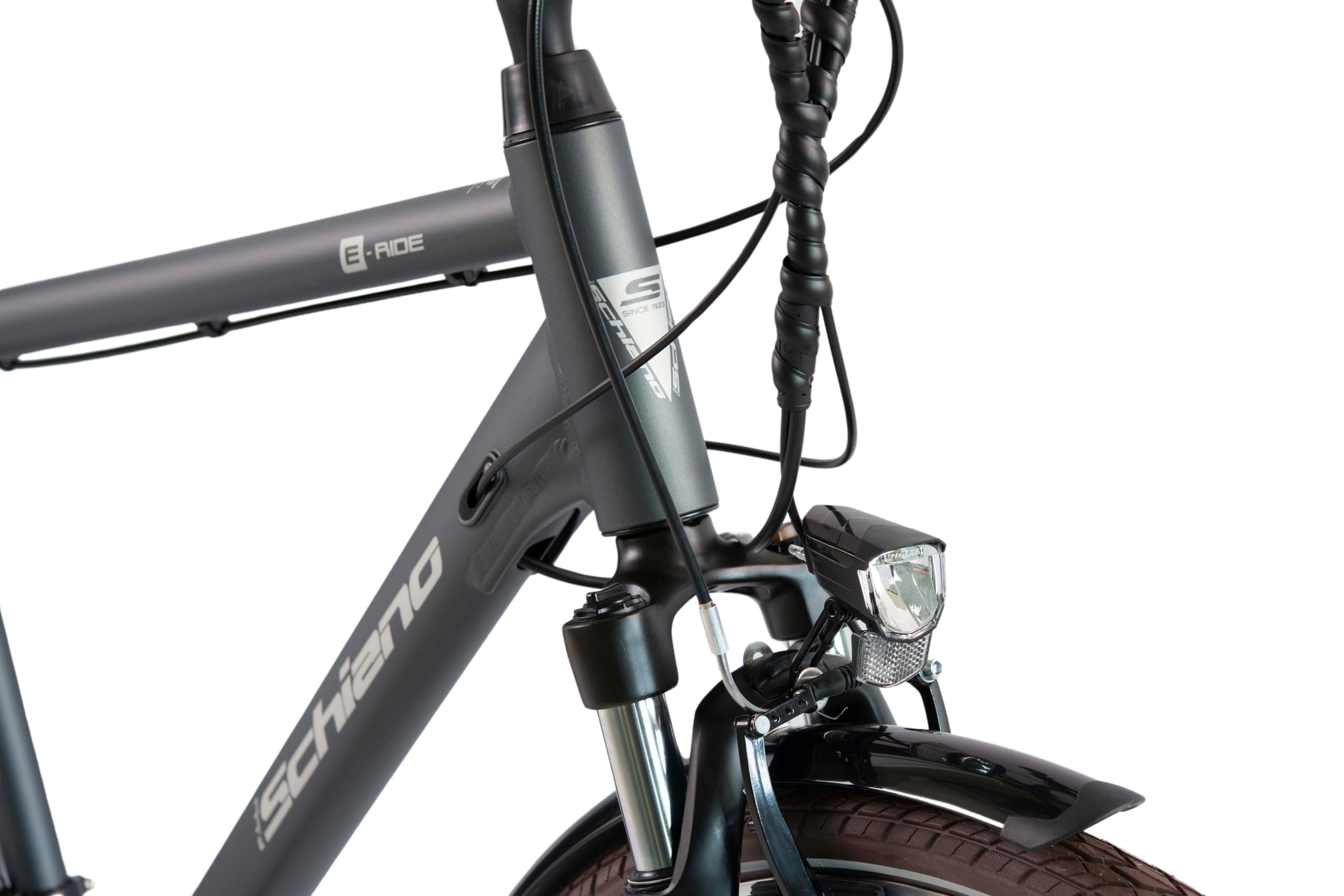F.lli Schiano E-Ride, Bicicleta Electrica de Trekking, 28", Batería 36V 10.4Ah Extraíble, Motor 250W 40Nm, Bici Electrica Urbana, Unisex