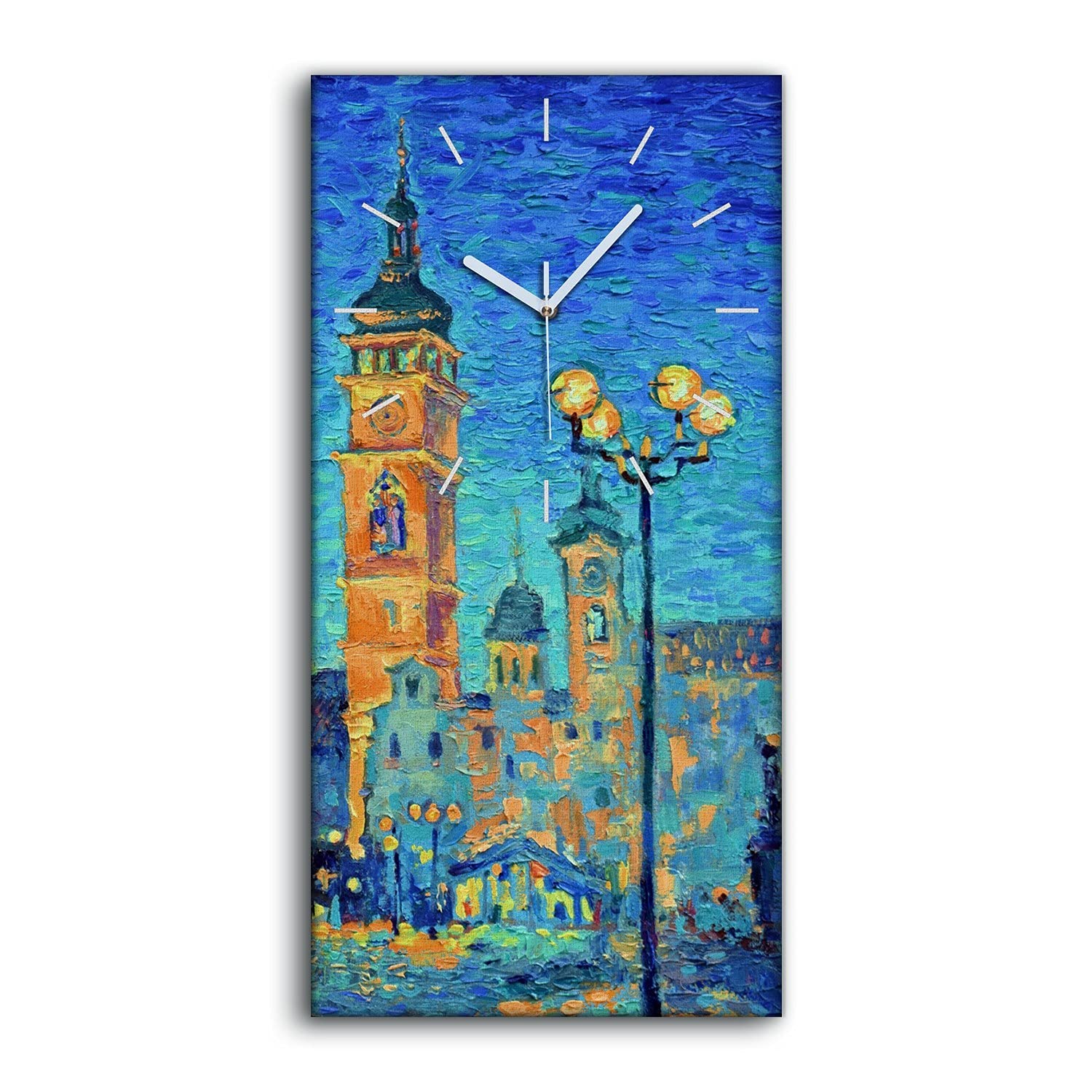 Horloge sur Toile Ne Pas Tic Tac en Silence pour Chambre et Décoration