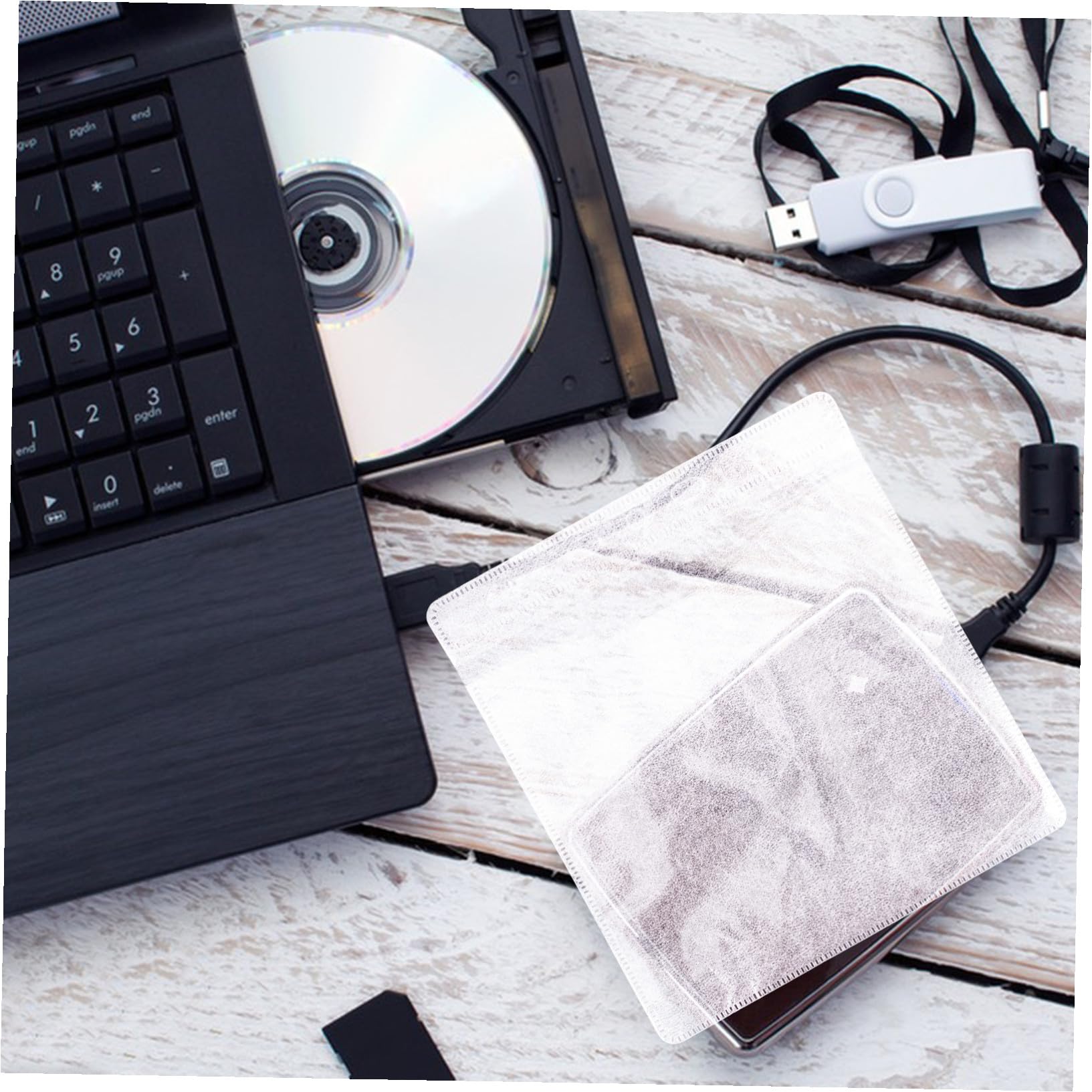 Levemolo 600 Pezzi Custodie CD in Plastica Trasparente Spesse Buste Protettive Riutilizzabili per CD Dvd Sacchetti Trasparenti per Archiviazione Facile e Protezione da Graffi per Uso