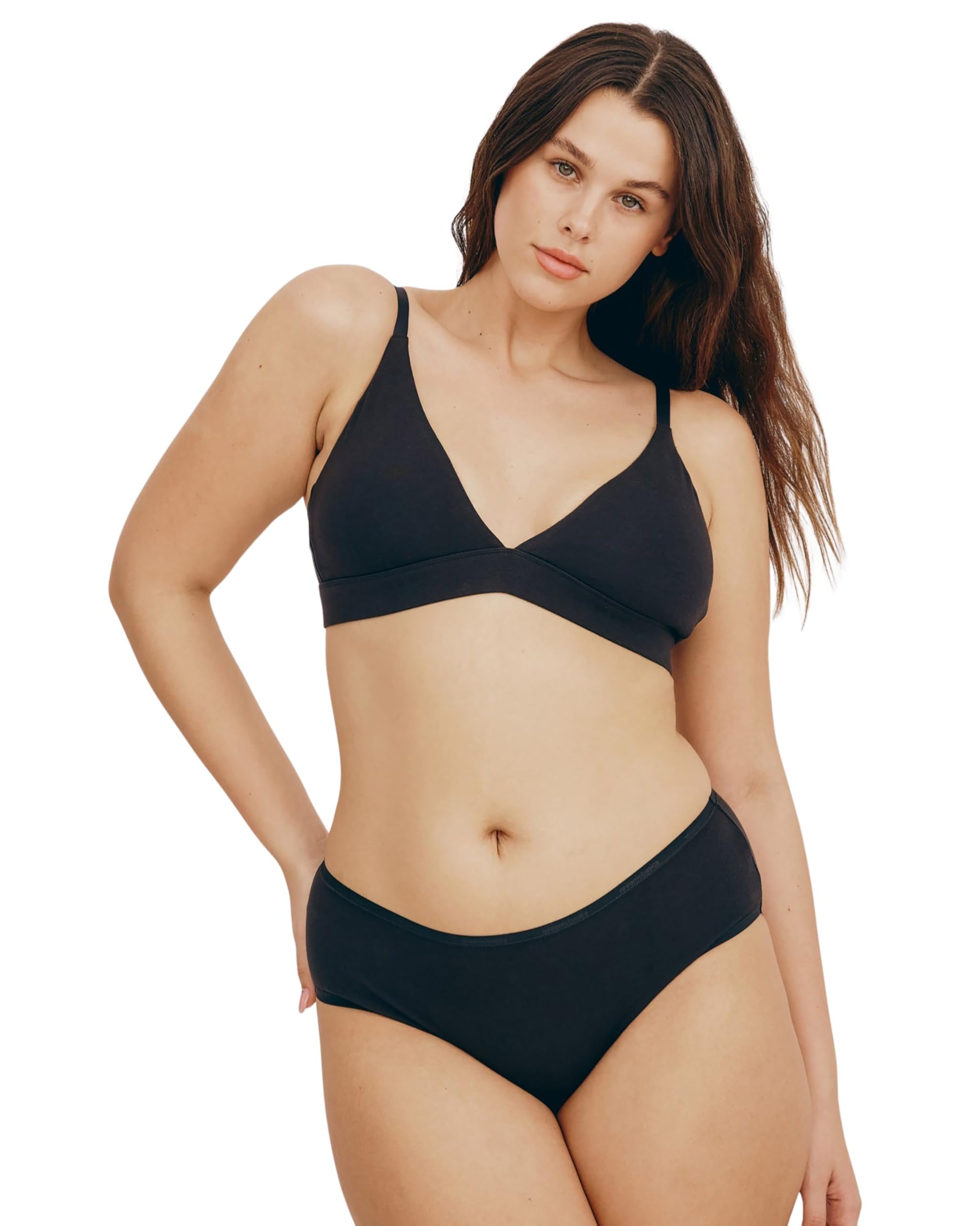 Organic Basics Womens Core Triangle Cotton BraletteBra