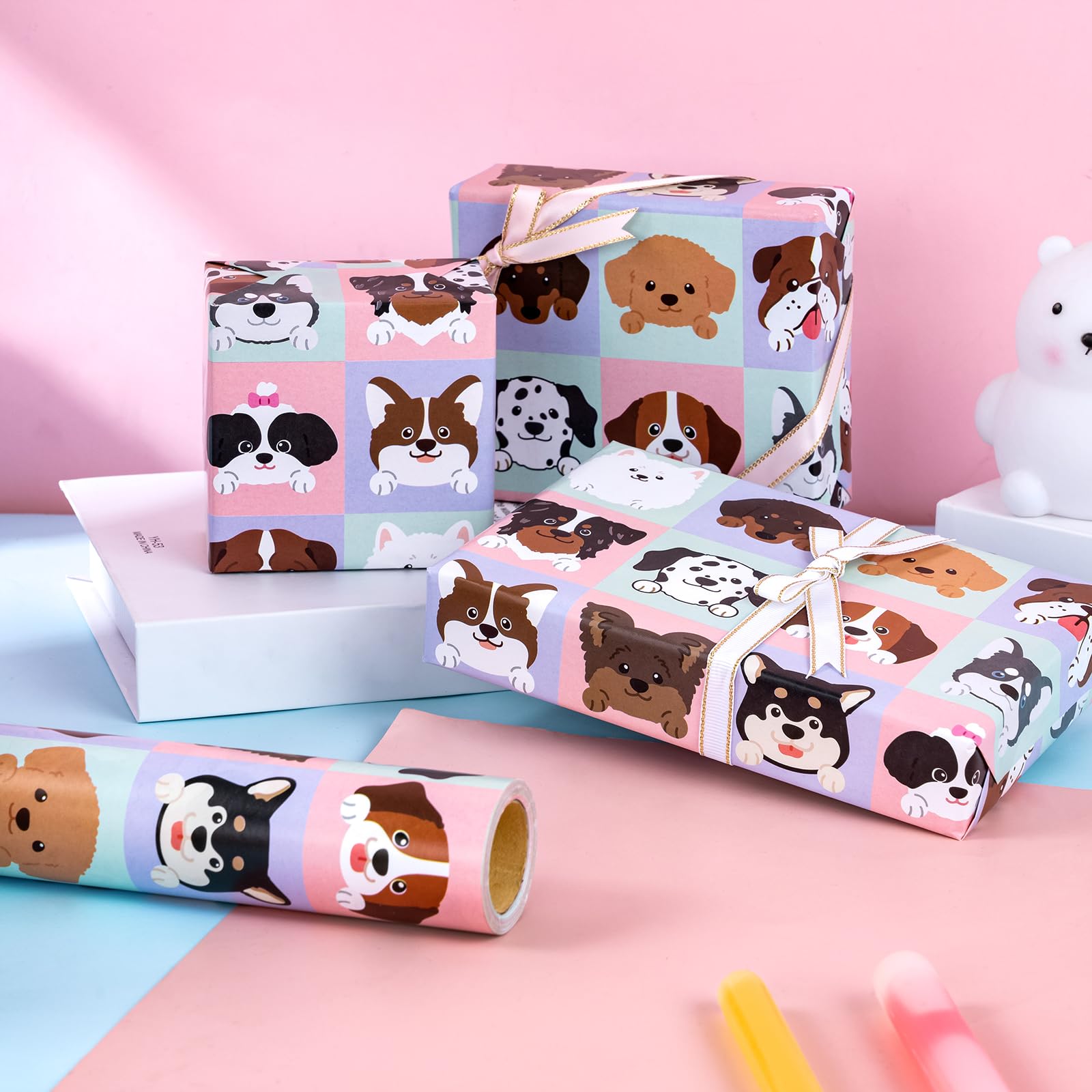 WRAPAJOLIC Mini Rouleau De Papier Cadeau Pour Transport D'animaux - 43