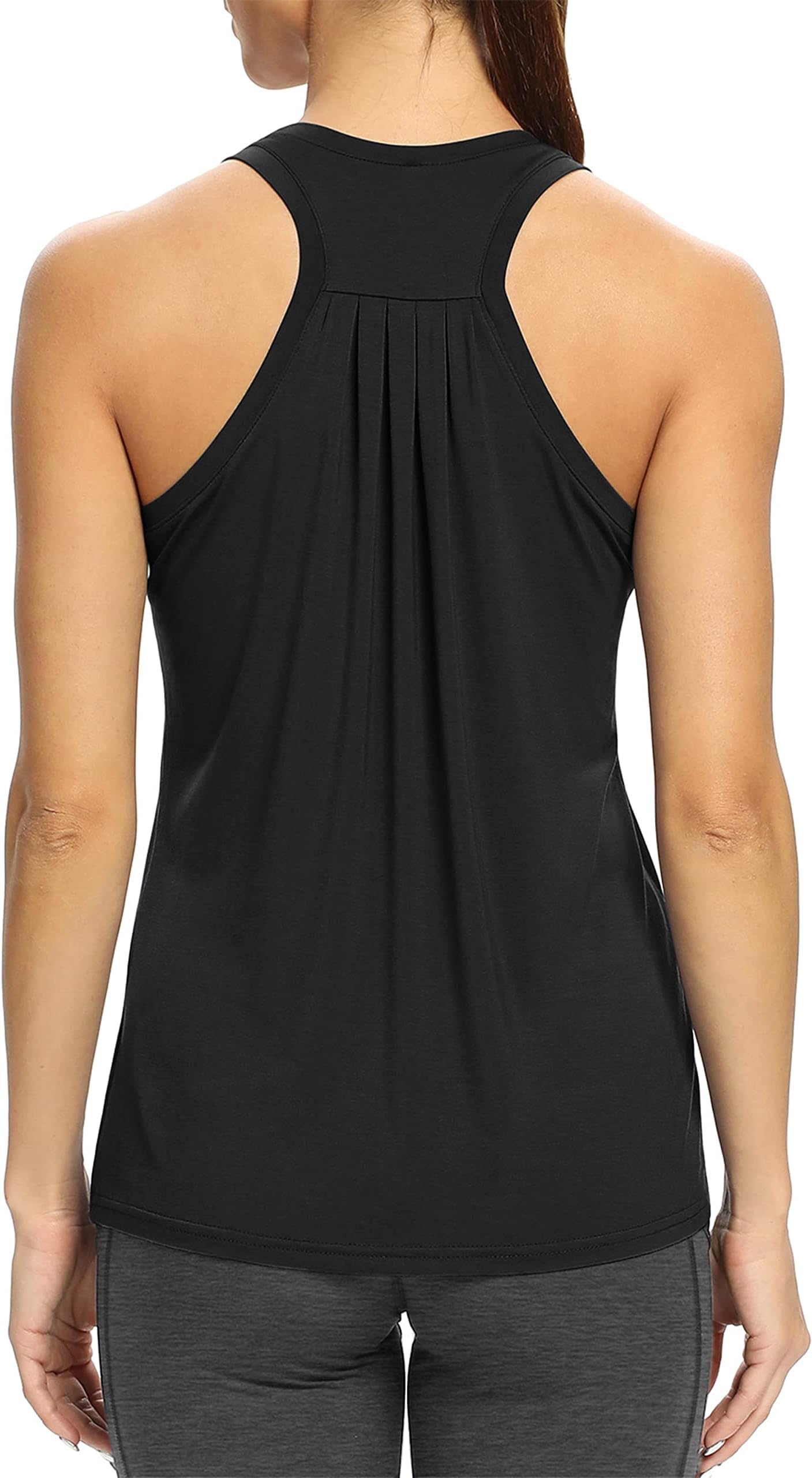 Workout Tank Tops for Women Loose fit Racerback Yoga Running Dance Shirts