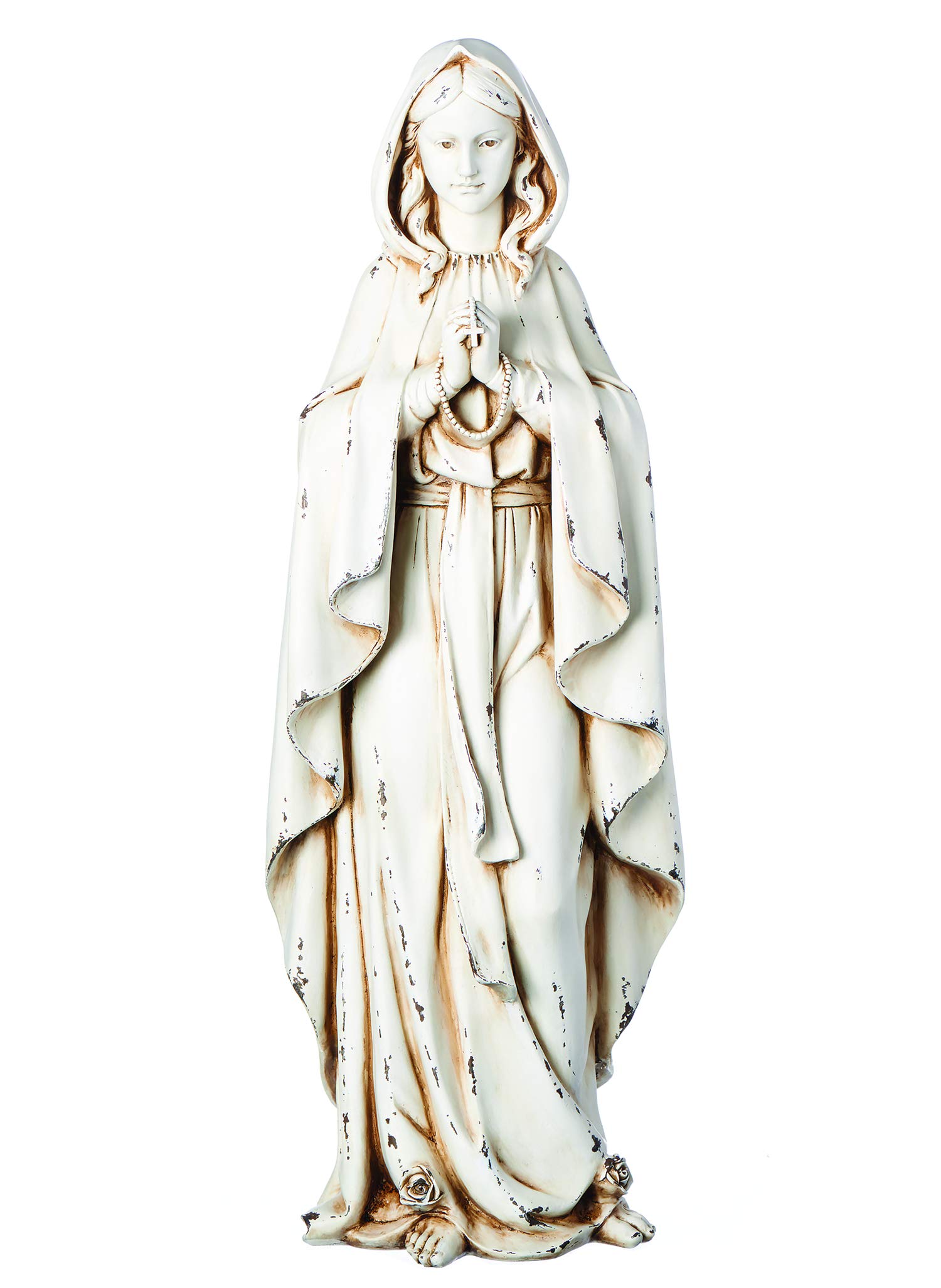 by Roman Inc., Our Lady of Lourdes, Garden Collection, Religious Statue, Holy Family, Memorial, Angel, Patron Saint, Garden Décor (9x7x23)