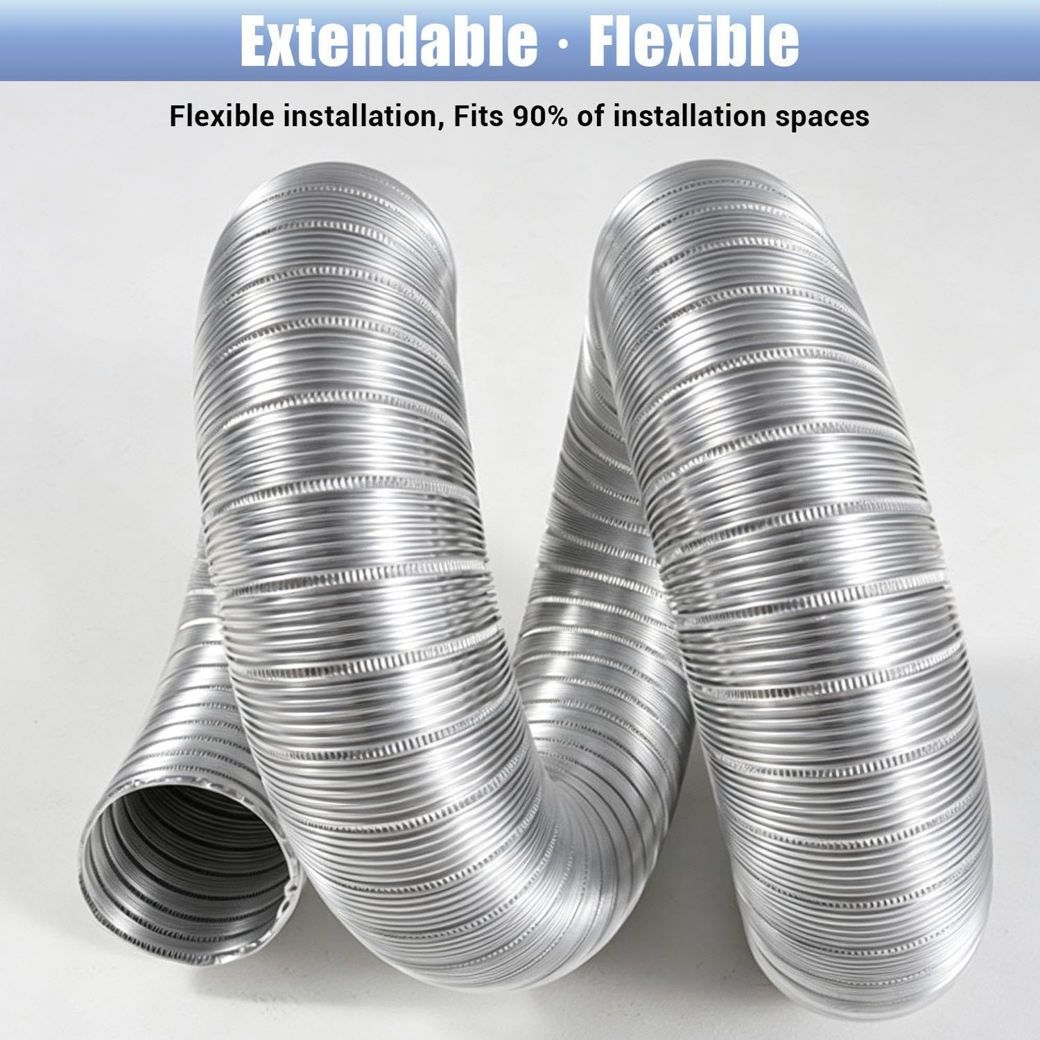 Tubo De Ventilación Flexible De Aluminio Manguera Aire Acondicionado