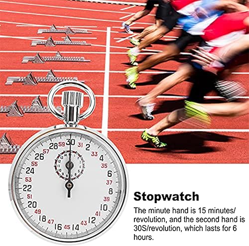 Miniatura 4 de Cronógrafo deportivo mecánico manual Cronómetro Temporizadores deportivos mecánicos para pista y campo cronometraje con analógico