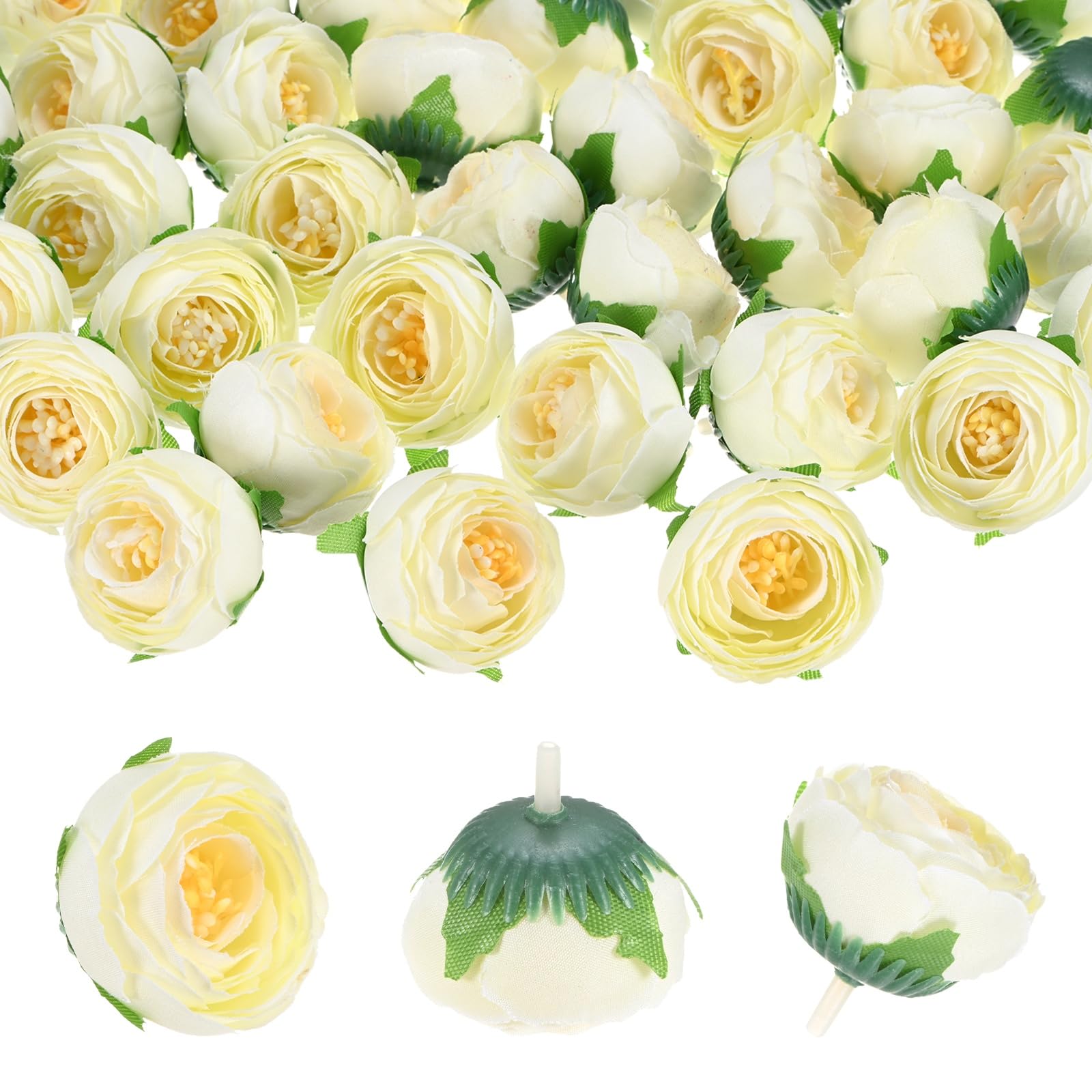 Petite fleur artificielle blanche laiteuse pour personnaliser vos DIY et décorations de fête