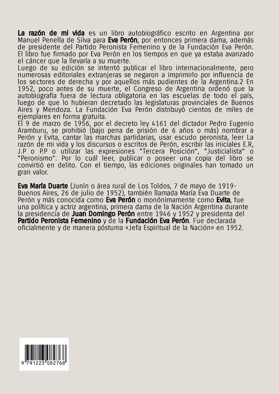 La razón de mi vida
