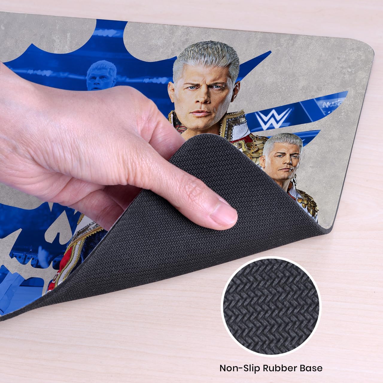 Head Case Designs Officially Licensed WWE Superstar Graphics & Signature Cody Rhodes 9.84 x 11.81 x 0.12 inches (250 x 300 mm) - S Gaming Office Desk PC Keyboard Mouse Mat Pad image 5