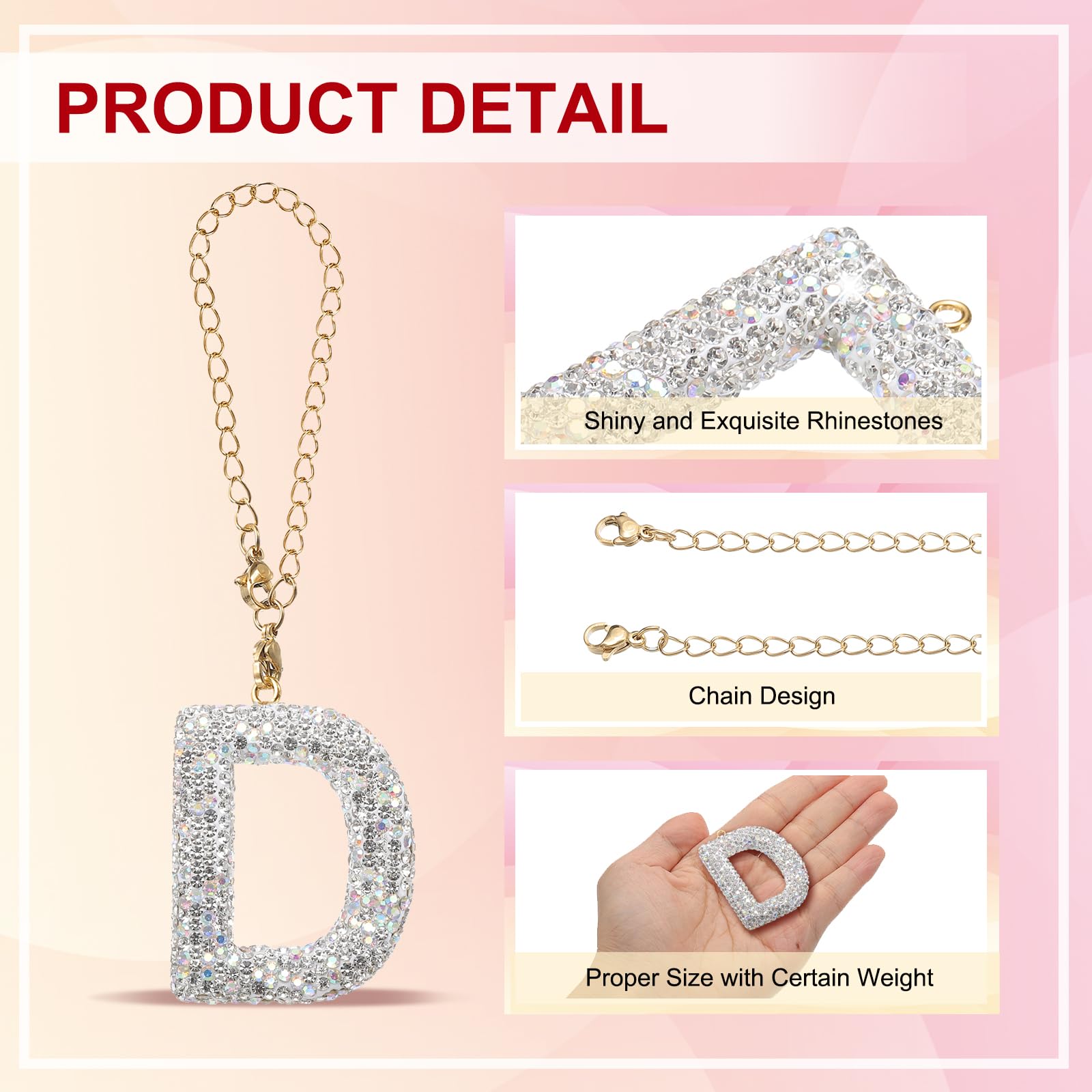 PATIKIL Letter Bag Charm - Image 3
