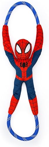 Miniatura 5 de ZippyPaws Marvel Rope Gliderz - Juguete duradero para perros al aire libre, disco volador para mascotas, juguete suave para perro frisbee para tirar