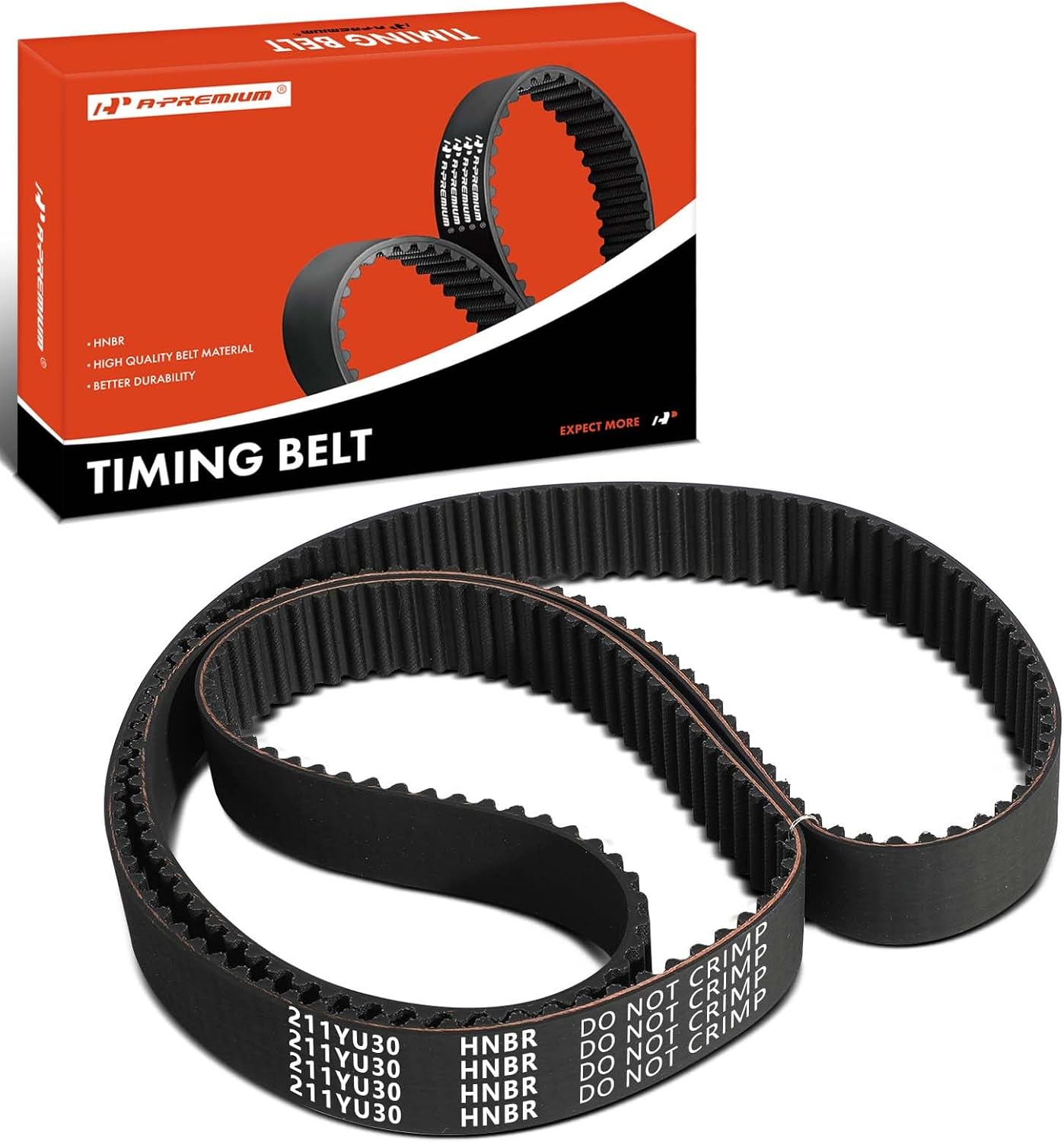 A-Premium Engine Timing Belt Compatible with Subaru Impreza 1993 1.8L, Legacy 1990-1993 2.2L - Replace# 13028AA102