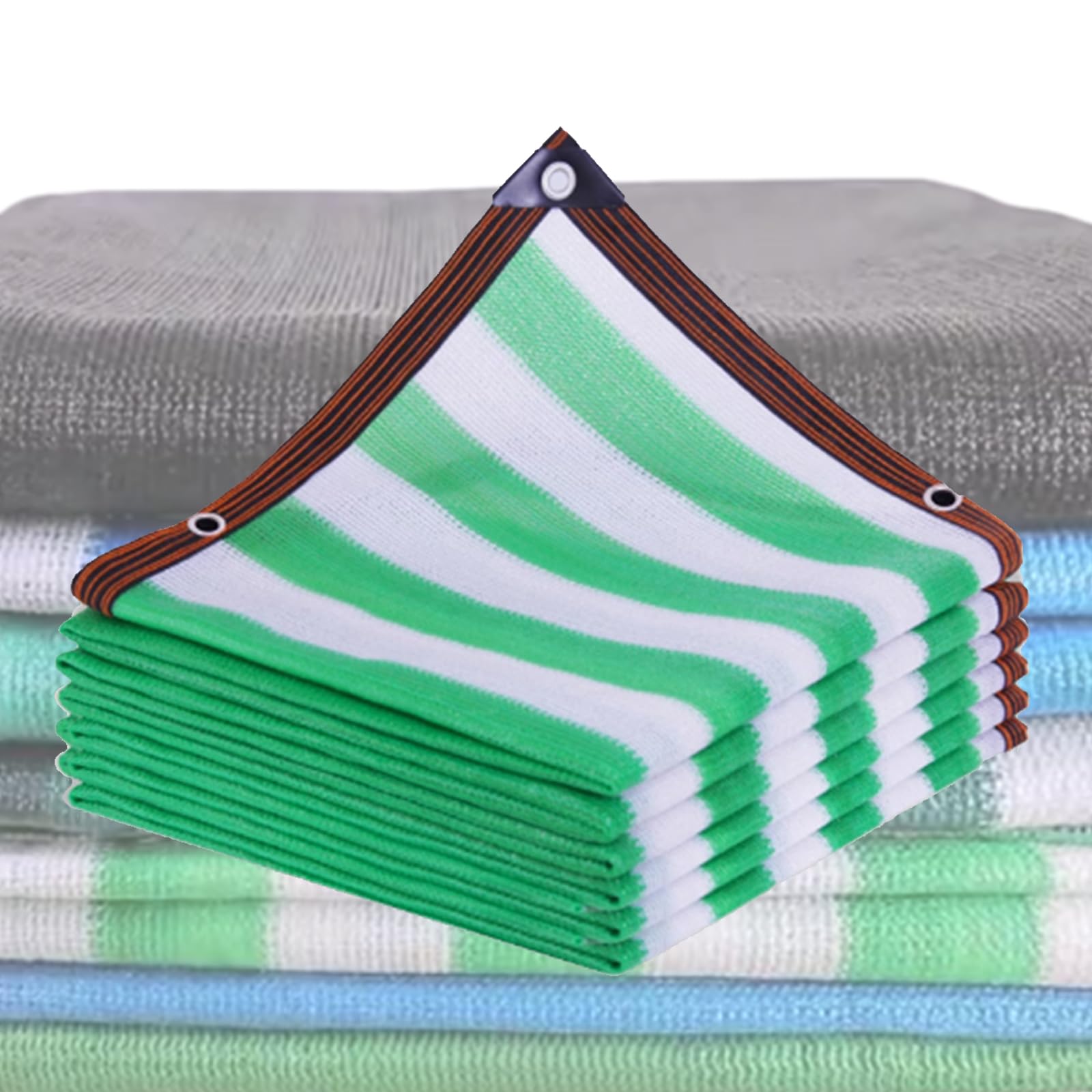 KLGFBDC 90% Shade Net with Grommets UV Protection Garden Shade Cloth Grün Weiß 8m x 11m Available in 11 Colors Ideal for Outdoor Sun Protection and Privacy.