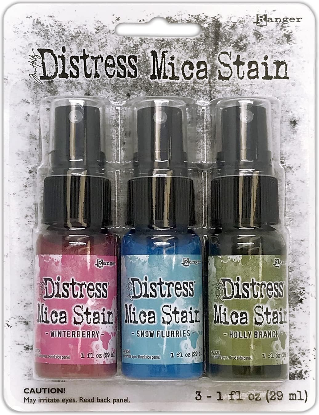 Ranger Ink Pads and Refills Distress Holiday Mica Stain Set, Multi, One Size