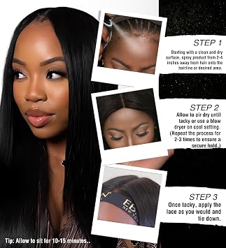 مجموعة غراء باروكة الدانتيل المقاومة للماء Supreme مع رذاذ لاصق باروكة الدانتيل Wonder Lace Bond Supreme من EBIN NEW YORK مجموعة هدايا قوية ومزج سلس (2 عنصر)
