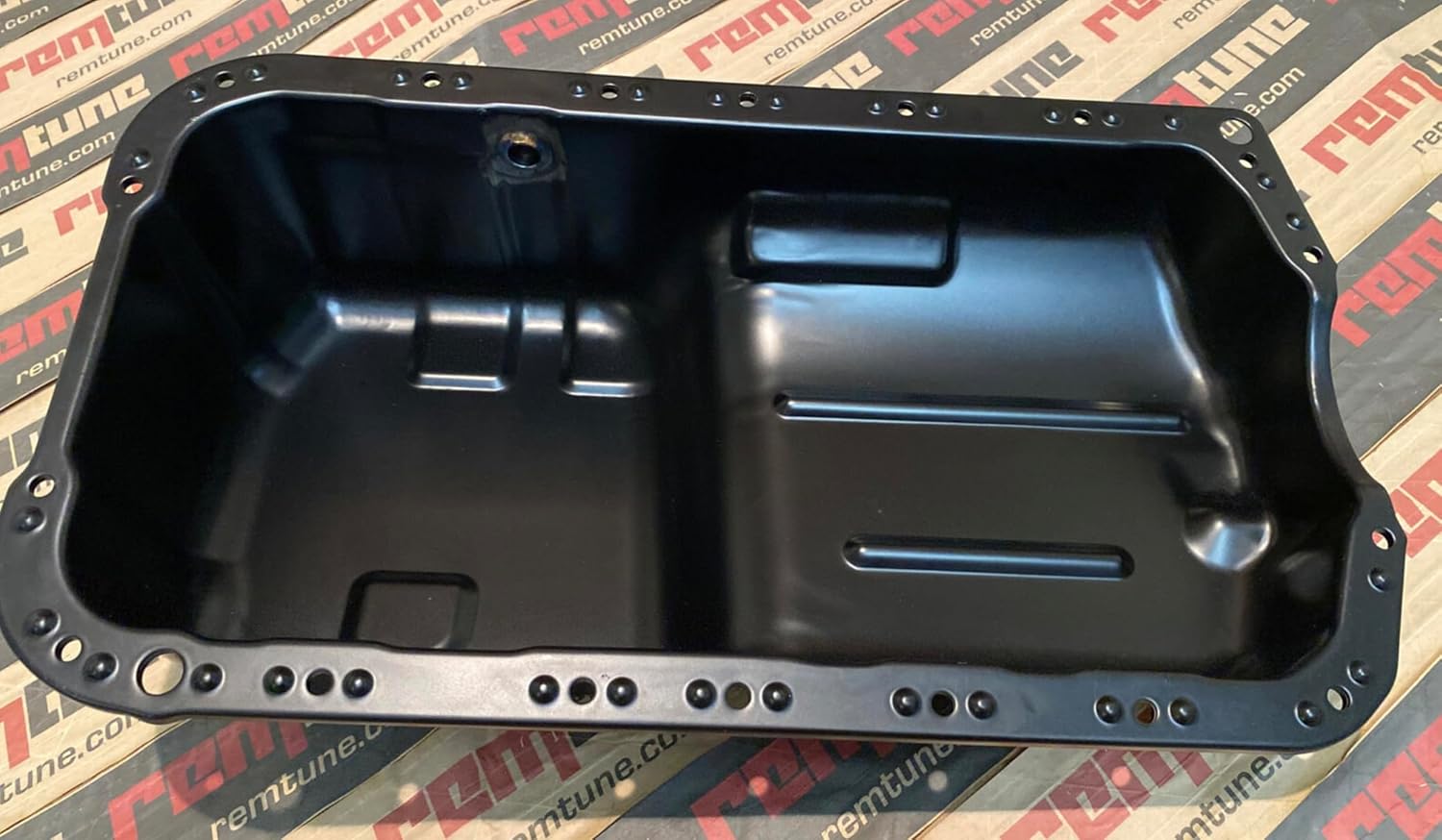 REMTUNE Brand Honda F22 H22 H23 Vtec Turbo Oil Pan For Return 10AN Fitting Tig Welded, Compatable with F and H Series Engines