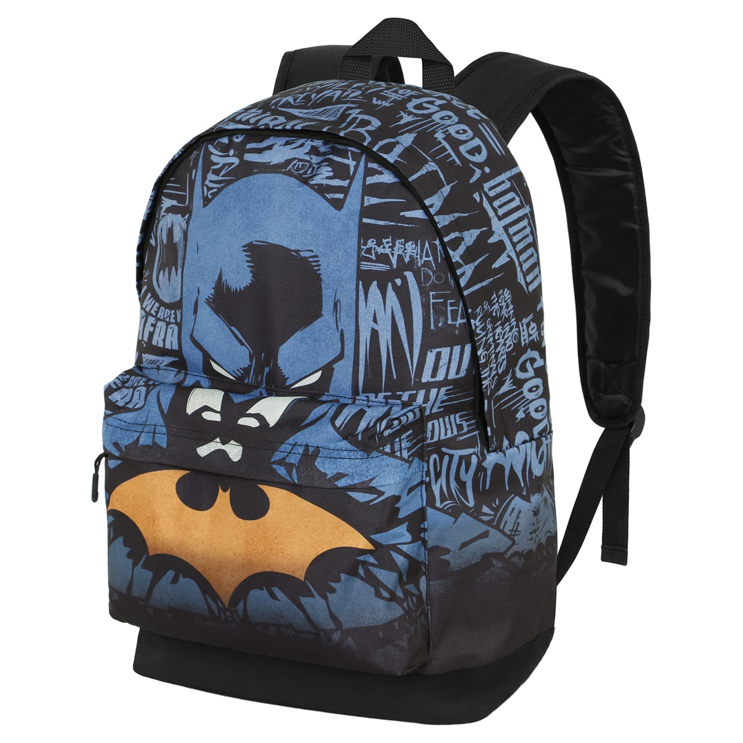 KARACTERMANIADC Comics Batman Wayne-Fan HS Backpack 2.0, Blue, 18 x 30 x 41 cm, Capacity 22 L