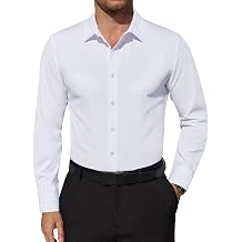 Lion Nardo Slim Fit Dress Shirts for Men Stretch Stain Proof Long Sleeve Wrinkle Free Button Down Shirt Business Formal Shirt
