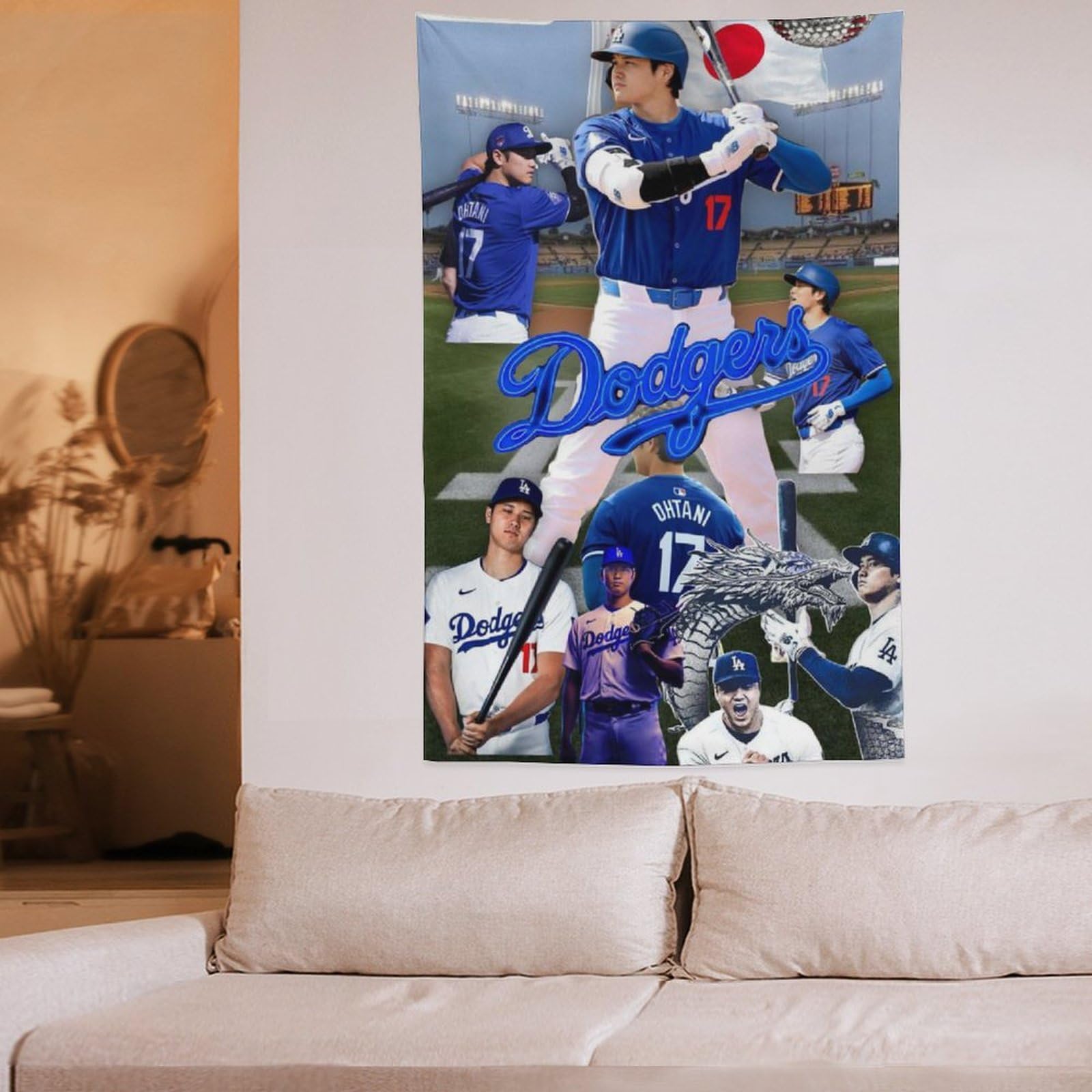 大谷翔平　絵画　タペストリー Amazon.co.jp: 大谷翔平 (51) タペストリー 絵画 ポスター 写真