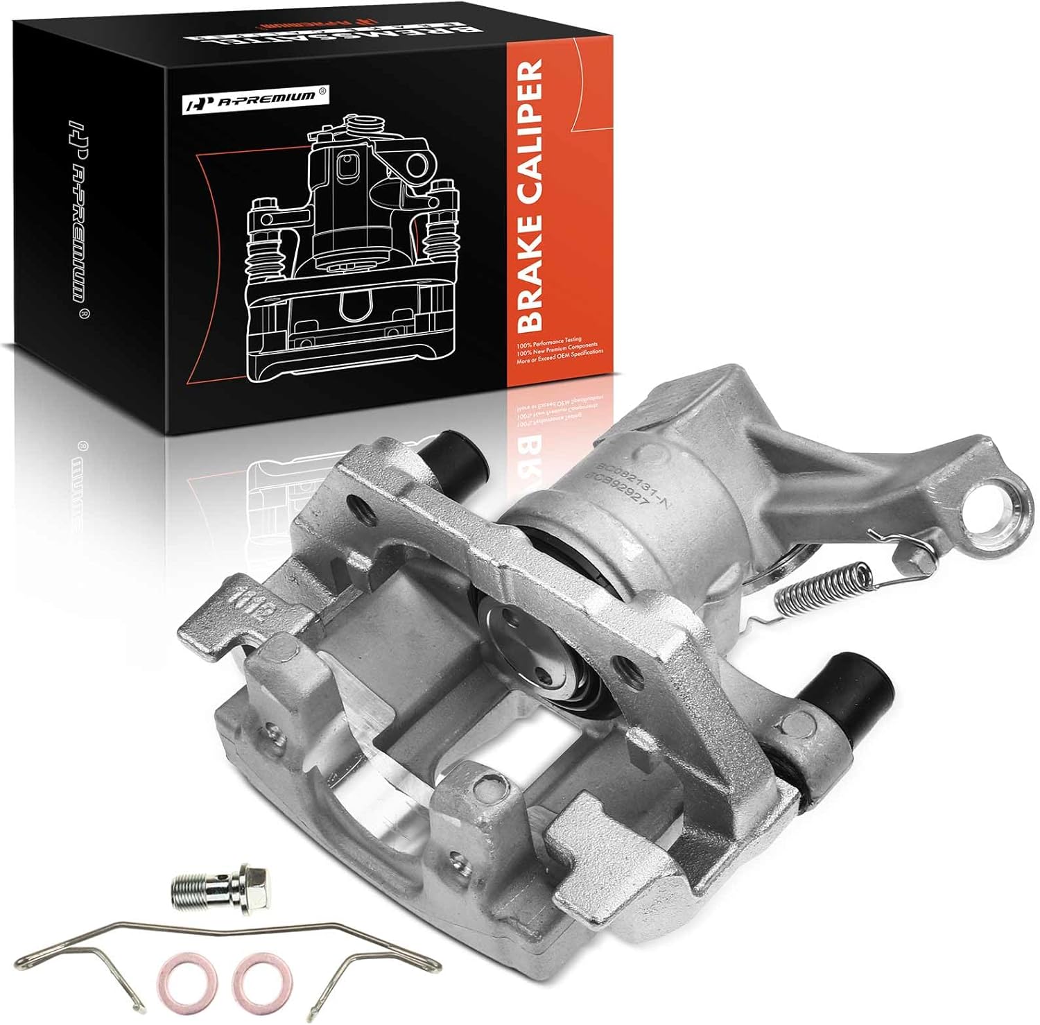 A-Premium Disc Brake Caliper Assembly with Bracket Compatible with Select Cadillac and Saab Models - BLS 2007-2008, 9-3 2003-2011, 9-3X 2010 - Rear Left Driver Side