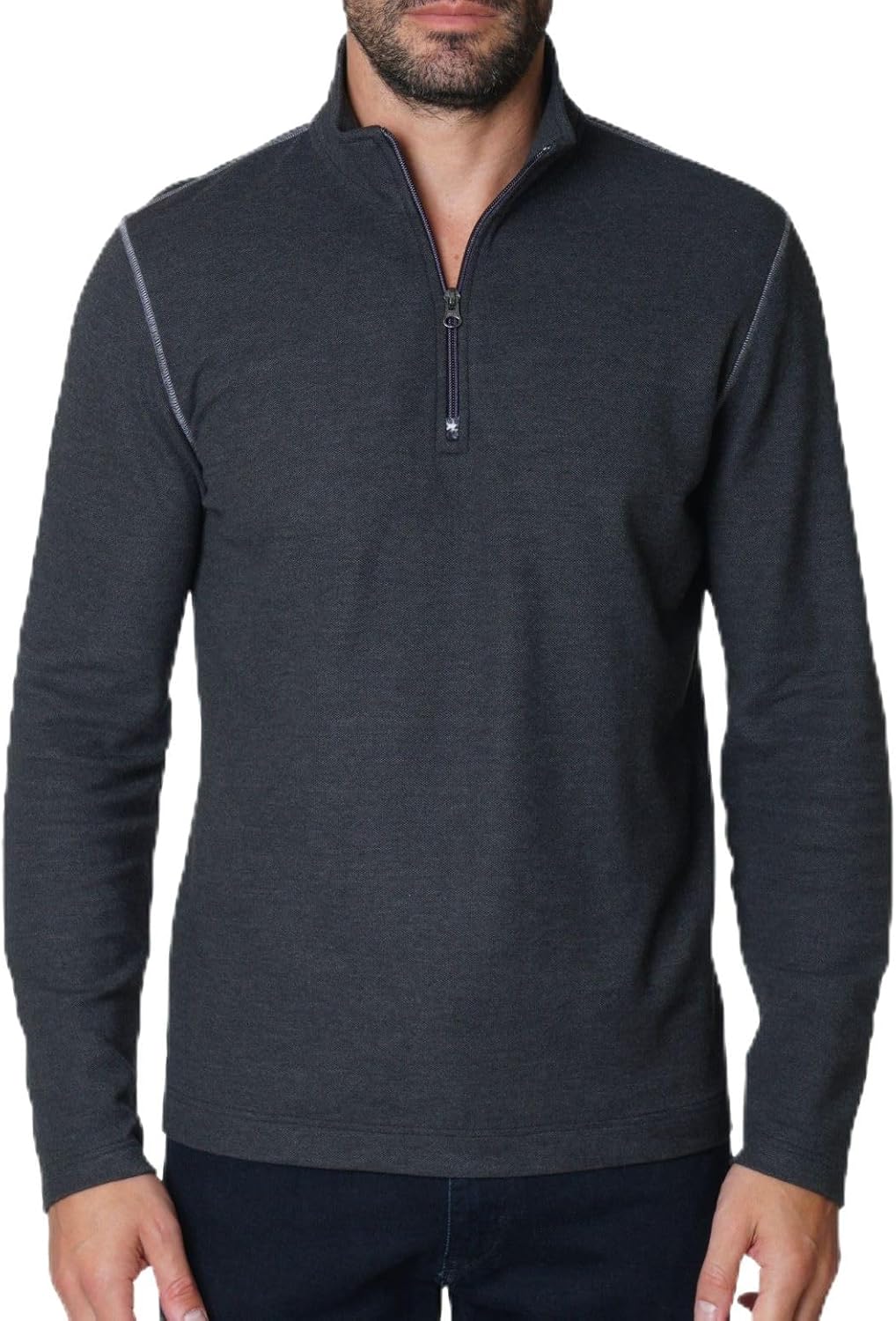Robert Graham Men's Germano Long-Sleeve 1/4-zip Pullover Sweater