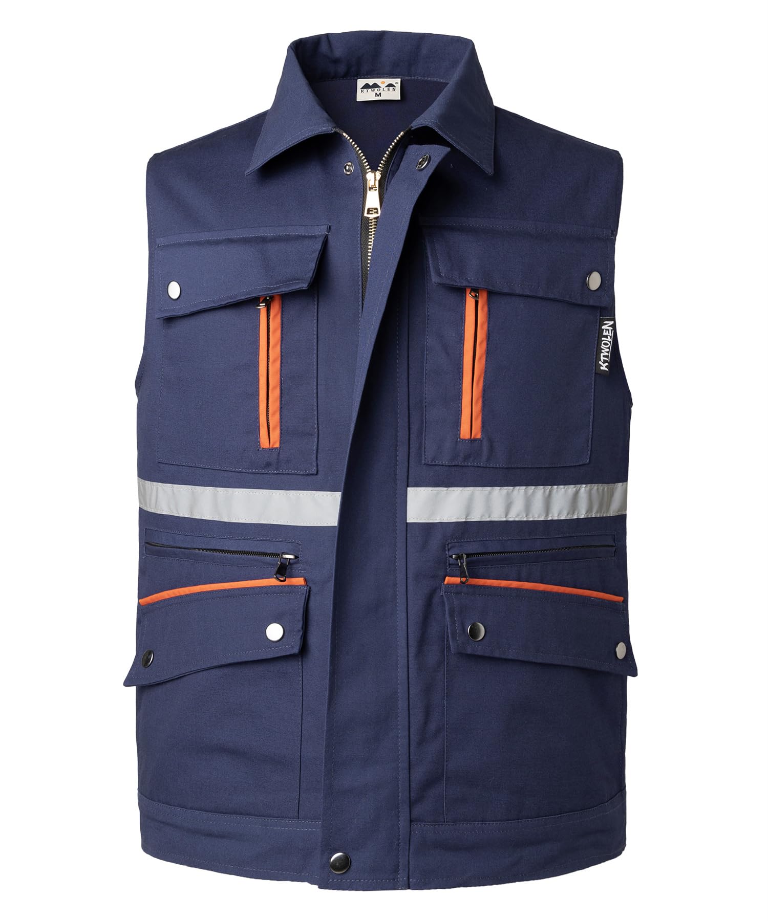 Gilet da Safari da Uomo Giacca Senza maniche da Lavoro Gilet Riflettente da Caccia Viaggio Giubbino da Pesca