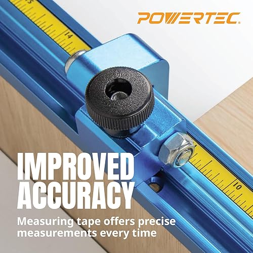 Miniatura 4 de POWERTEC 71331 - Cinta métrica adhesiva universal de izquierda a derecha con kit de báscula, 48 pulgadas (4 pies)