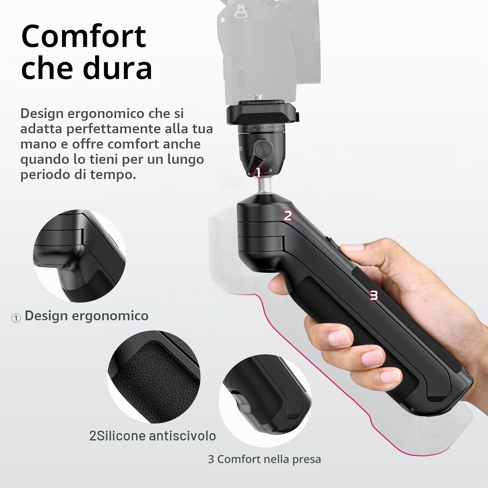 ULANZI TT38 Vlog Tripod, Mini Treppiede per Fotocamera, Capacità di Tarico 3 kg, Treppiede Vlogging da tavolo con Montaggio Rapido UKa e F38 Compatibile con Sony a7c, Nikon z30 e FUJIFILM X-S10/X-S20