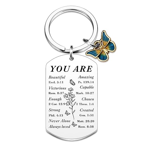 Christian Stocking Stuffers Bible Verse Keychain Christian Gifts for Women