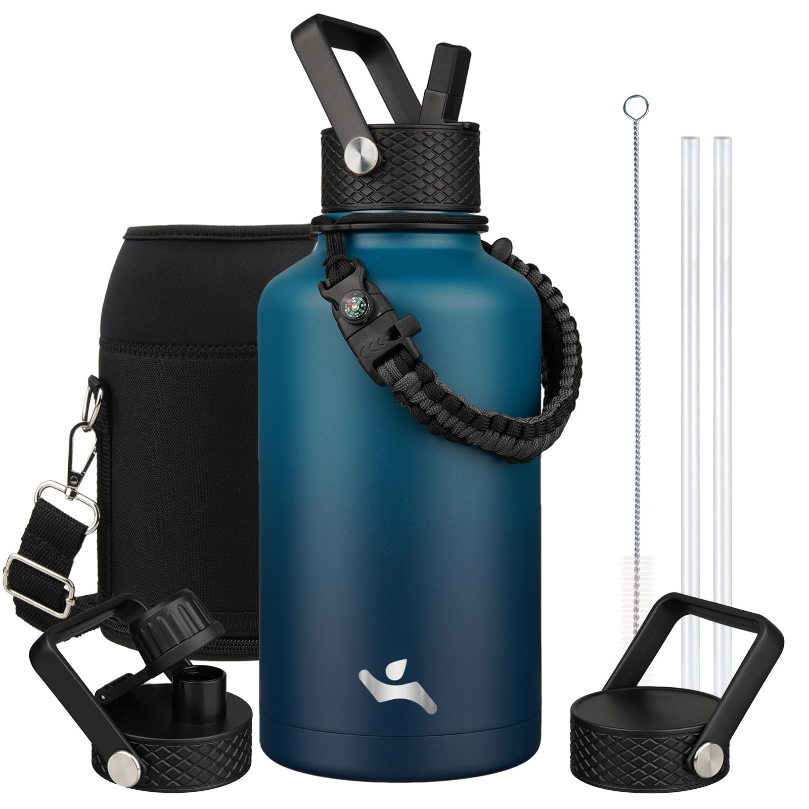 Amazon.com: Konokyo Half Gallon Insulated Water Bottle with