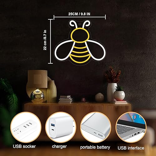 Miniatura 5 de COOLGIFT MART animal Señal de neón (abeja)