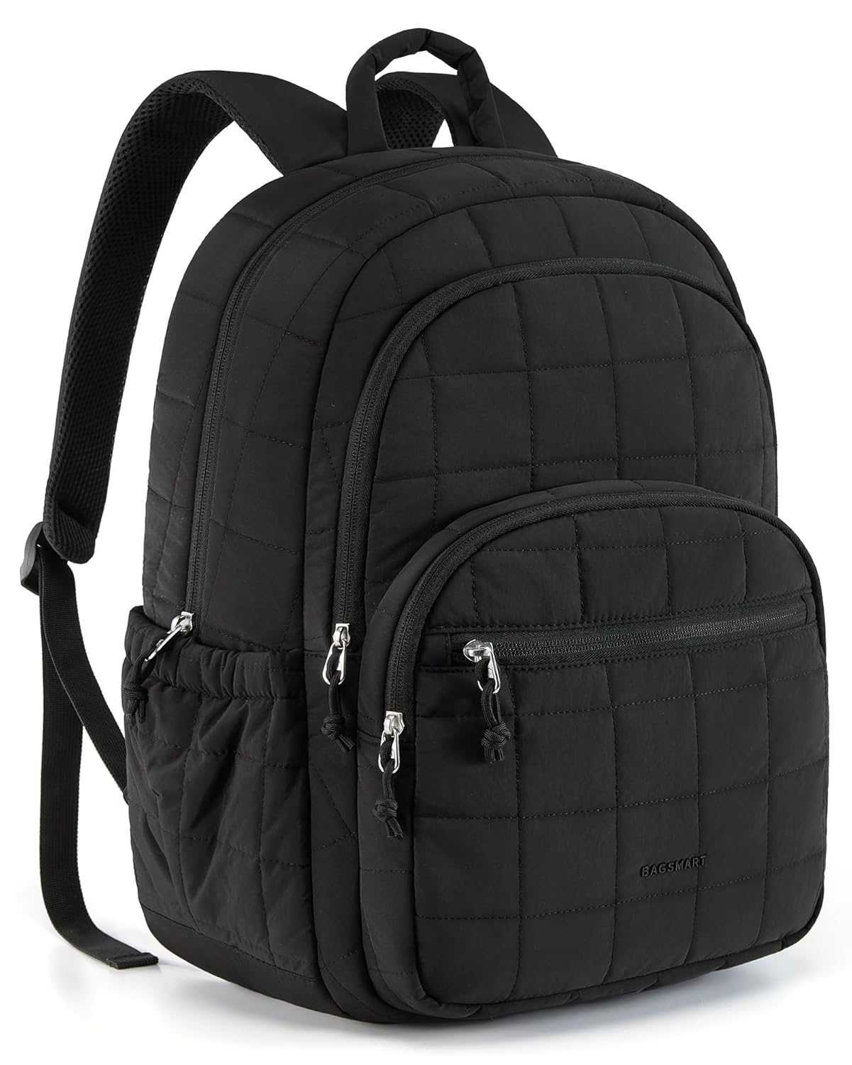 BAGSMART College Laptop Backpack Travel Backpack for Women Quilted Casual Daypack Water-Resistant Bookbag for 15 6 Inch Laptop