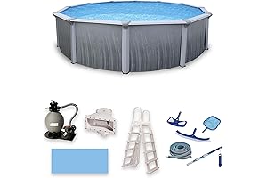 Martinique 18 Ft. x 3 Ft. Round Blue Wave Pool