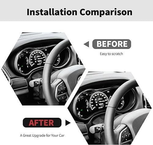 Miniatura 2 de RT-TCZ Cubierta de fibra de carbono para tablero de instrumentos, marco de instrumentos, decoración de consola central, accesorios interiores para