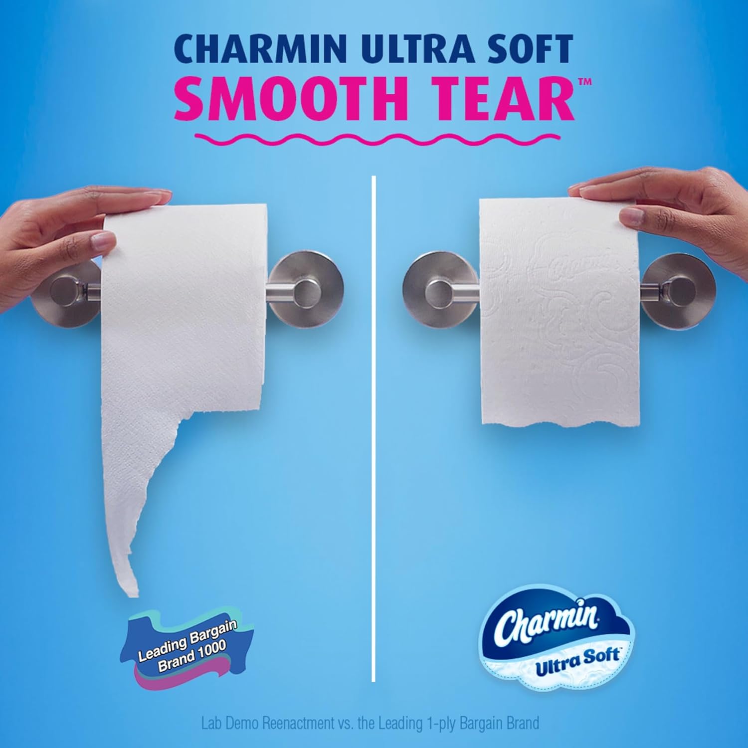 Charmin Ultra Soft Mega Roll Toilet Paper, 4" x 4", White, 224 Sheets Per Roll, Pack Of 24 Rolls