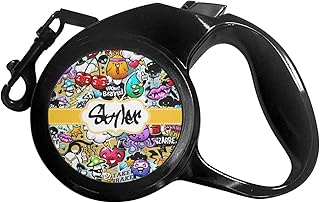 Graffiti Retractable Dog Leash - Medium (Personalized)