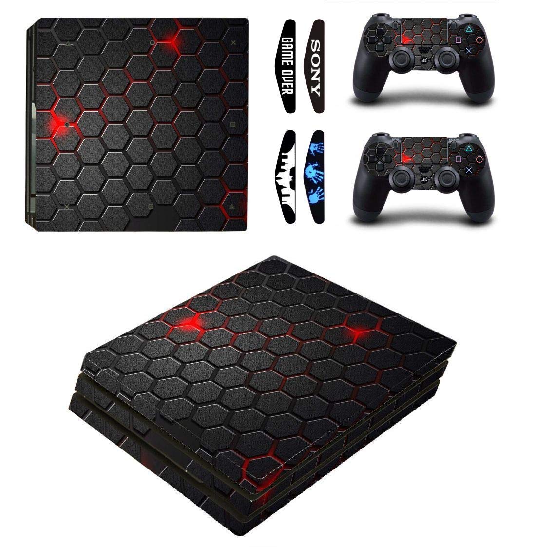 Elton Lightbar Theme 3M Skin Sticker Cover for PS4 Pro Console and Controllers + 4 Led bar Decal [video game] (B08XLW5VXF) Amazon Price History, Amazon Price Tracker