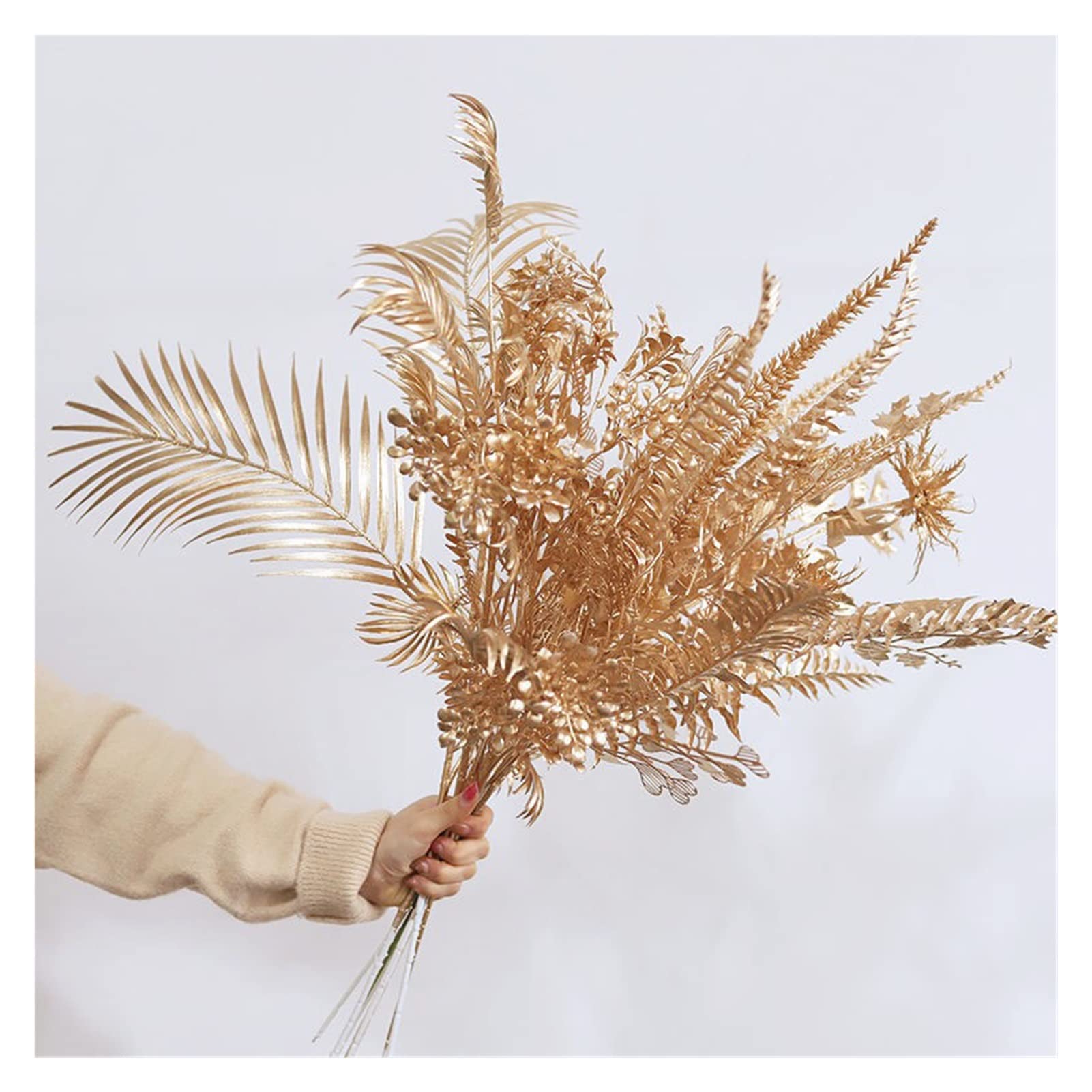 Luvetrex ® Realistisch Uitziende Kunstbloemen Orchideeën In Gouden Pot Voor Decoratie Van Huis En Kantoor