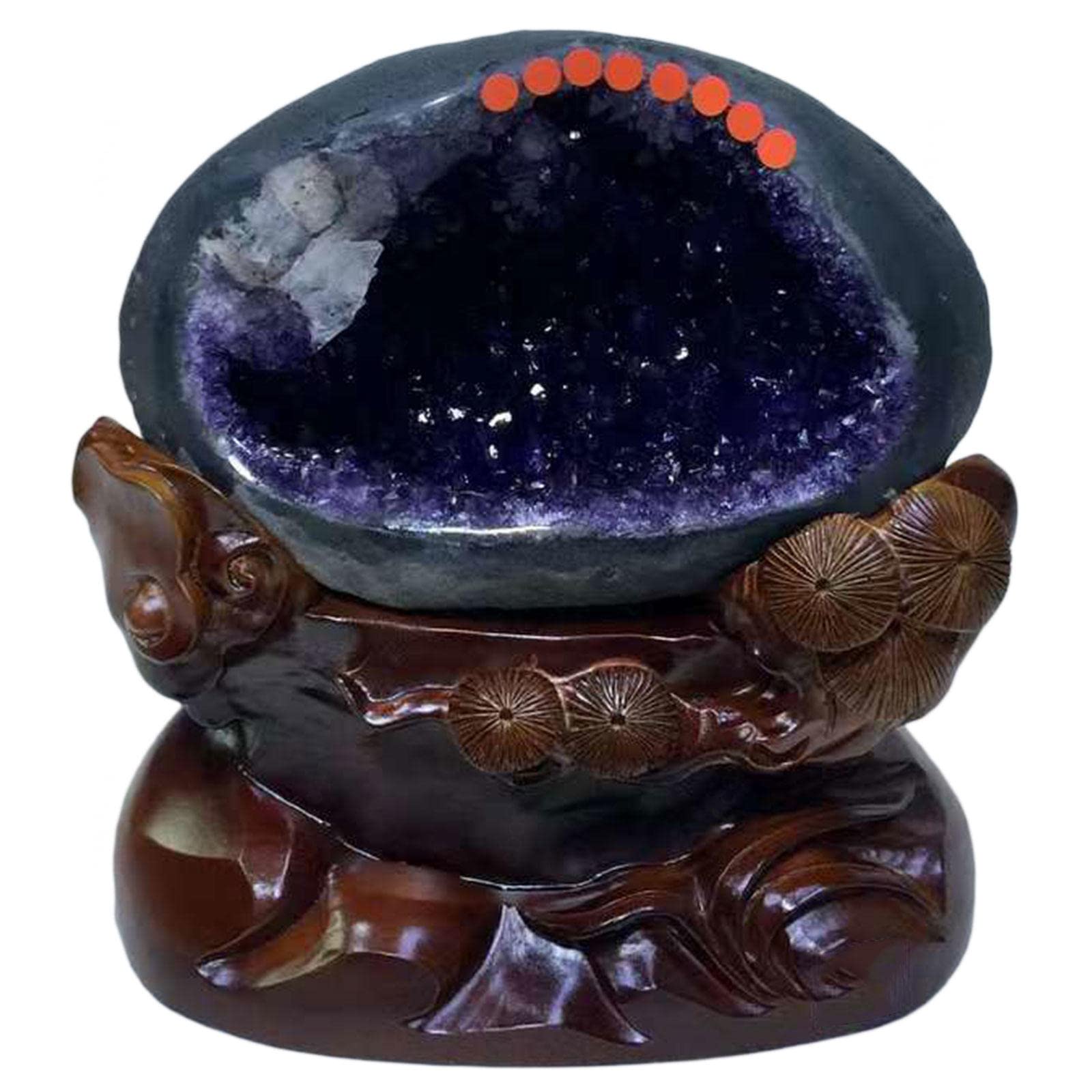 Geoda de Racimo de Cristal de Amatista en Bruto - Piedra de Amatista Natural de Alta Energía - Espécimen de Amatista de Racimo de Cuarzo de Cristal de Roca Curativo para Regalo,17.5 lbs