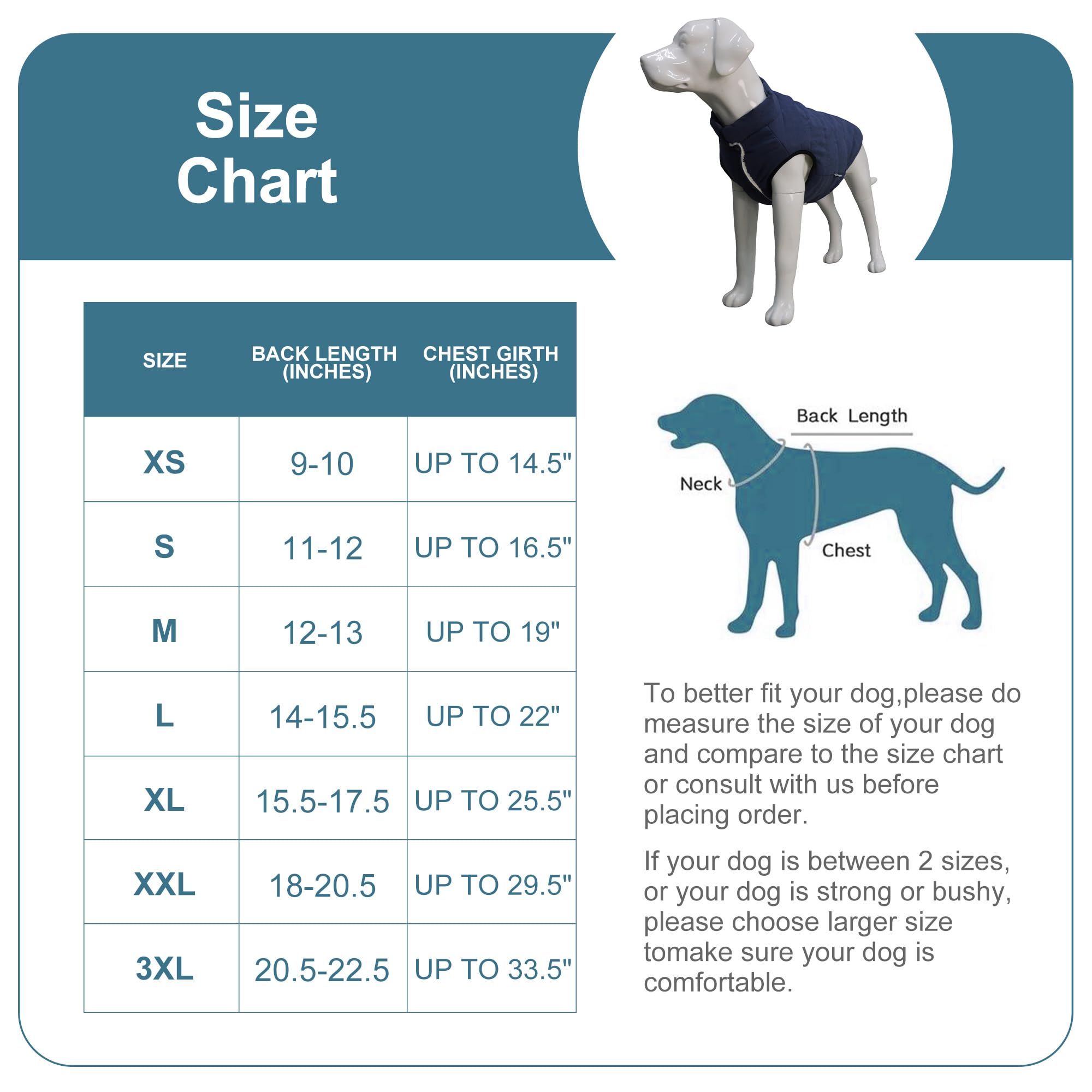 Lovelonglong Waterproof Fleece-Lined Winter Vest for Dogs Button Style Dog Warm Coats Pink L - Image 2