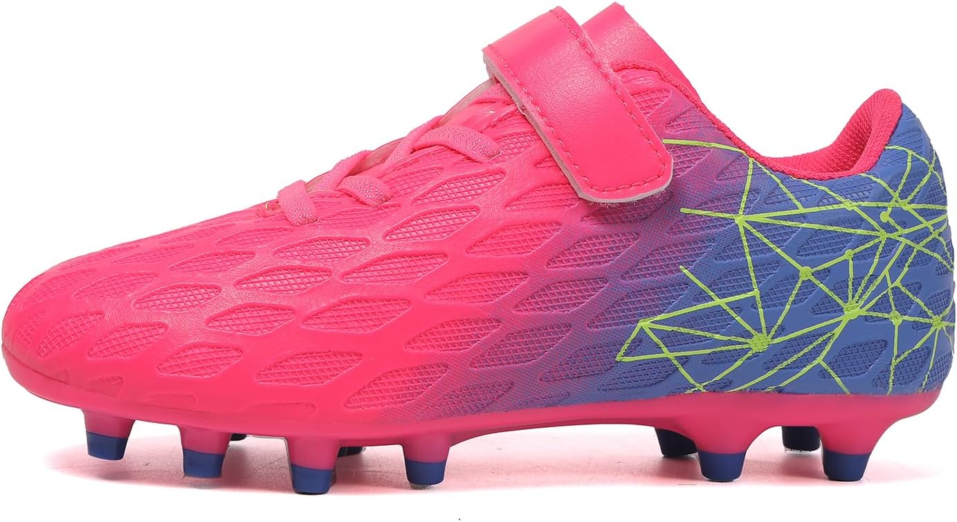 Soccer Cleats, Kids Firm Ground Football Shoes, Boys Girls Athletic Outdoor - Image 4