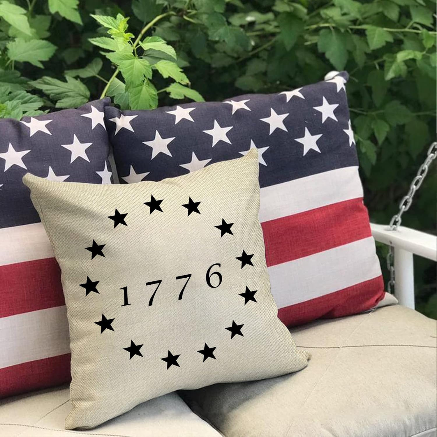 America 1776 Home Spring Summer Decorative Throw Pillow Cover image 5