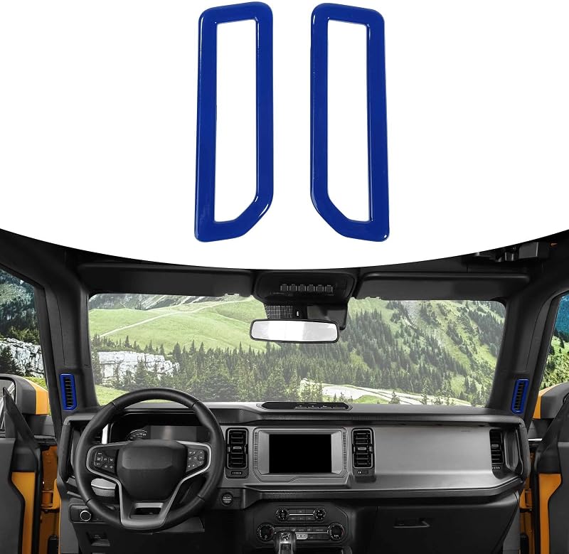 Moldura do Difusor de Ar da Coluna A RAZPOY para Ford Bronco 2021–2026, Azul